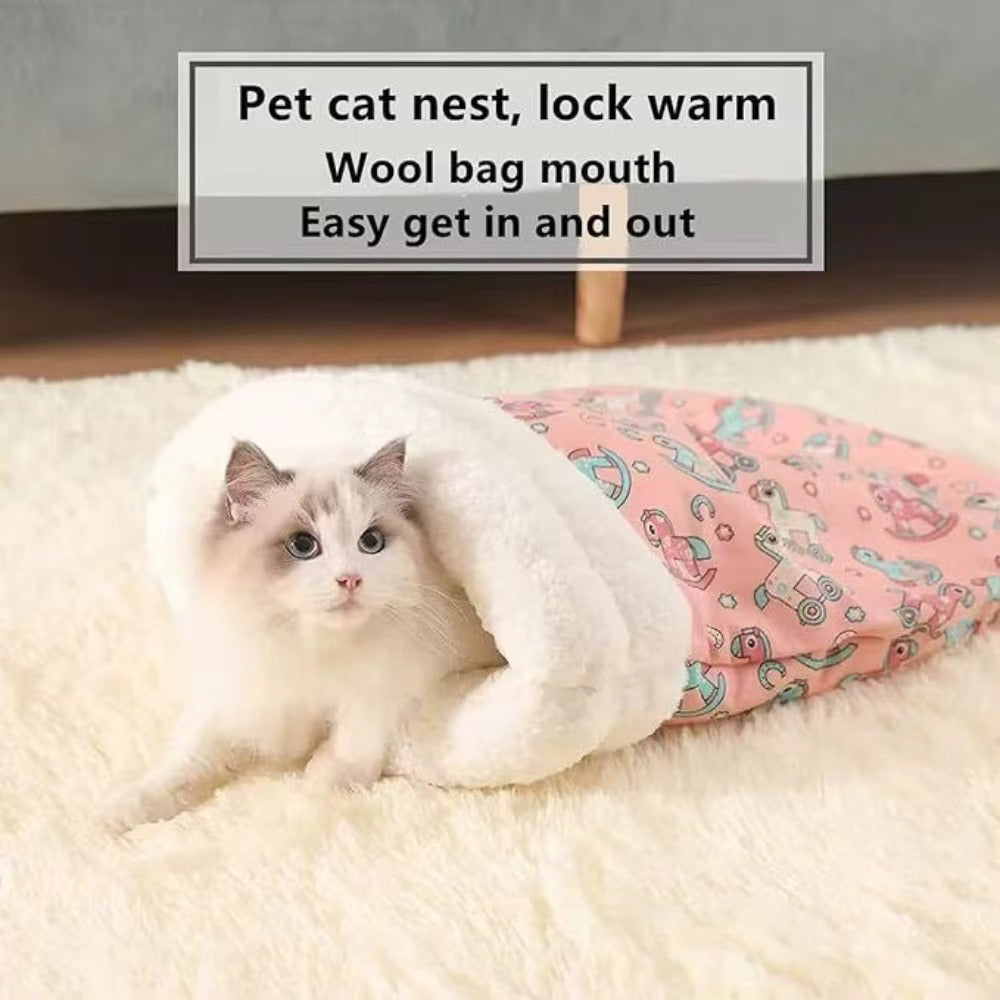 Double-Layered Cat Sleeping Bag